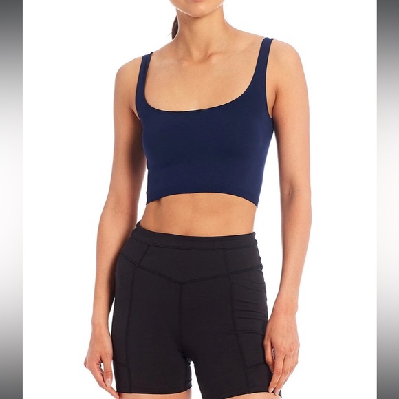 Free People Scoop Neck Crop in Navy size XS/S - Picture 3 of 7